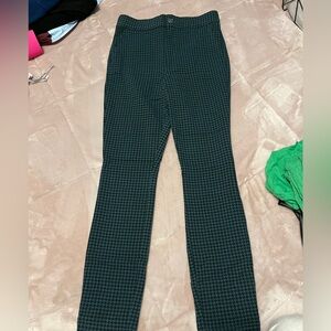 Hollister green and black pants size small skinny